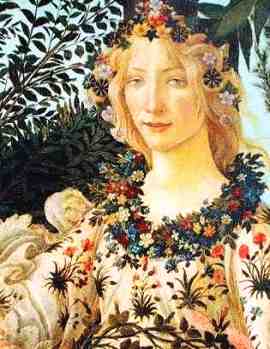 Botticelli: Flora (Ausschnitt)